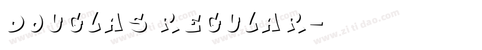 Douglas Regular字体字体转换